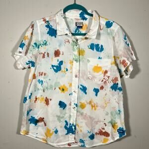 Kavu Multicolor Splatter Blouse